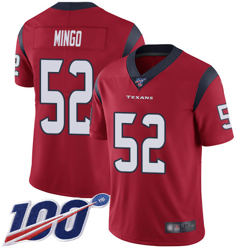 Houston Texans Limited Red Men Barkevious Mingo Alternate Jersey NFL Football 52 100th Season Vapor Untouchable